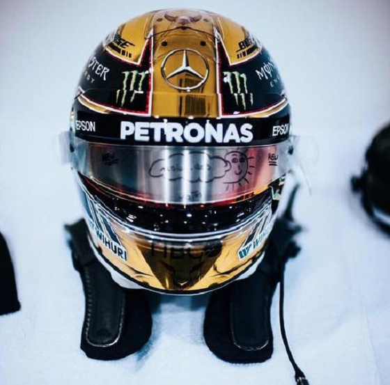 ルイス・ハミルトン、金色のヘルメット：2018年F1アブダビGP : F1通信