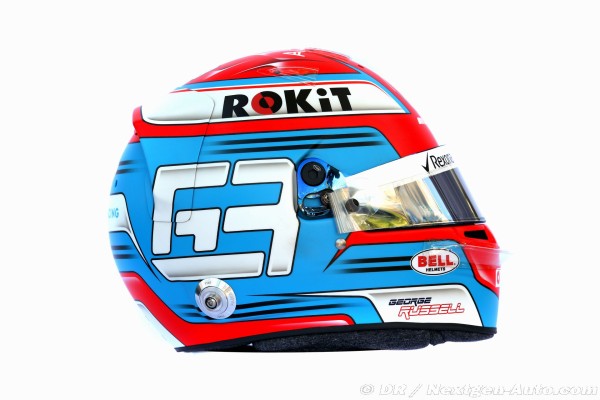 ジョージ・ラッセル 1/2ヘルメット ウィリアムズ F1 （ジョージ