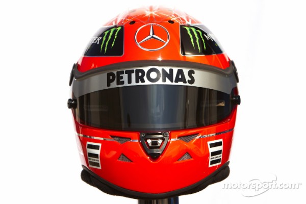 ミハエル・シューマッハ（メルセデスGP）： 2011年F1ヘルメット写真