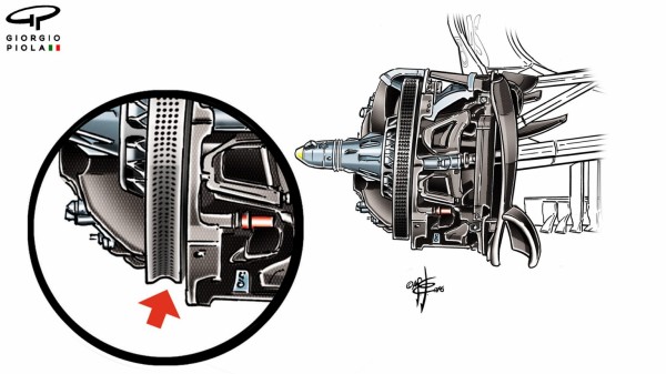 メルセデスf1 W07ハイブリッド ユニークなブレーキ ディスク F1通信