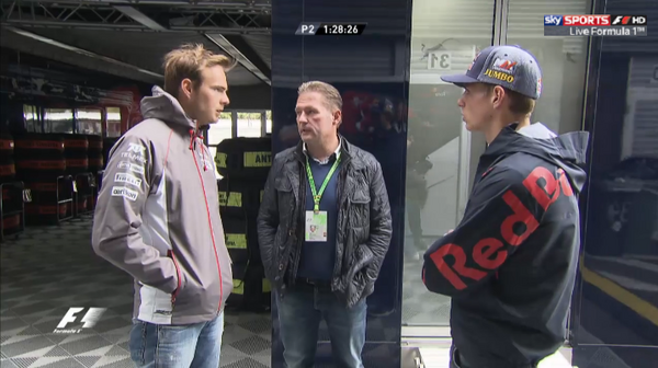 F1 ミハエルシューマッハ2種 ヨス・フェルスタッペン ヘルメット　1996年 父への感謝…フェルスタッペン、母国F1オランダGPでヨス仕様の