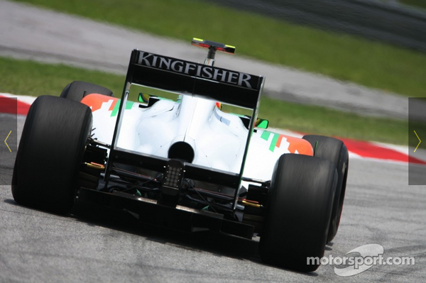 フォース・インディアVJM04 走行写真： F1中国GP 2011年4月 : F1通信