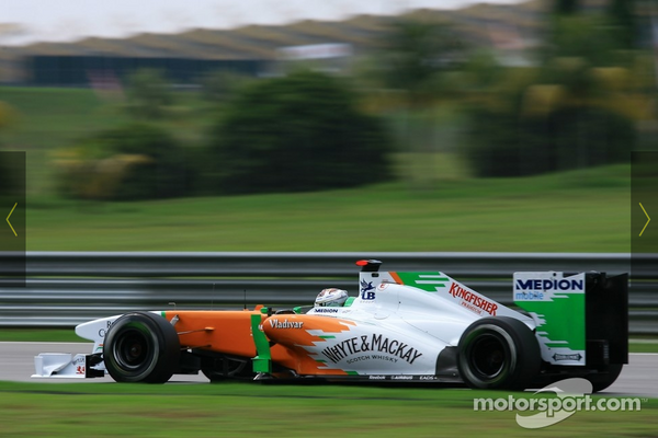 フォース・インディアVJM04 走行写真： F1中国GP 2011年4月 : F1通信