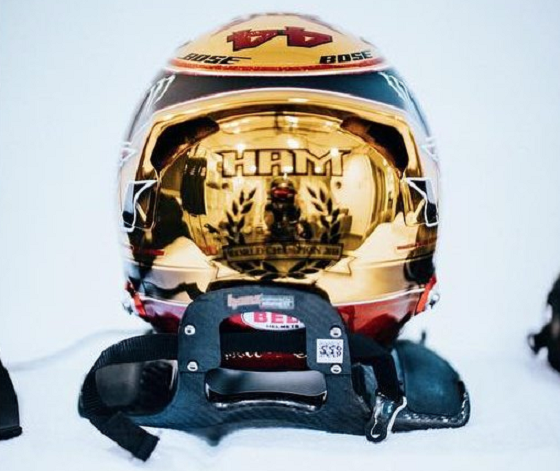 ルイス・ハミルトン、金色のヘルメット：2018年F1アブダビGP