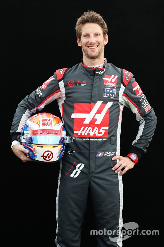 ロマン・グロージャン（ハース）： F1レーシングスーツとヘルメット