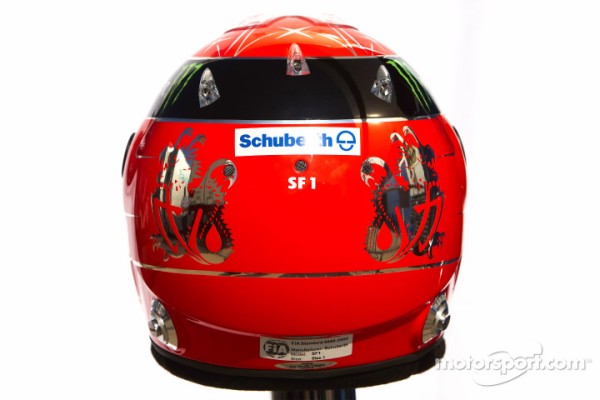ミハエル・シューマッハ（メルセデスGP）： 2011年F1ヘルメット写真