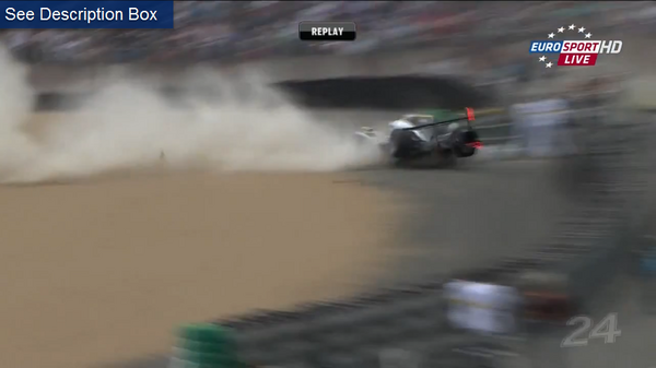 アラン・マクニッシュ、ル・マンの破滅的なクラッシュから生還： 写真