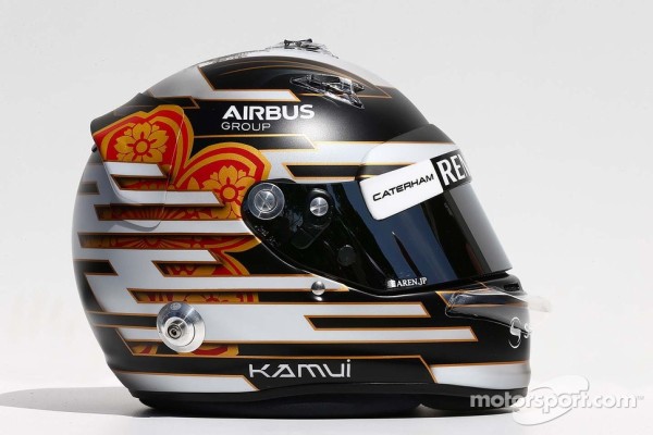 小林可夢偉（ケータハム）： F1ヘルメットとレーシングスーツ写真 2014 ...