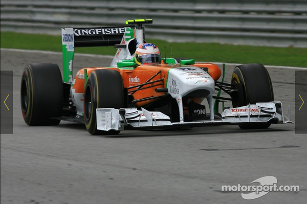 フォース・インディアVJM04 走行写真： F1中国GP 2011年4月 : F1通信