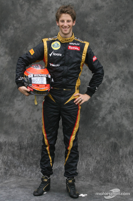 ロマン・グロージャン（ロータス）： 2012年F1レーシングスーツ写真 