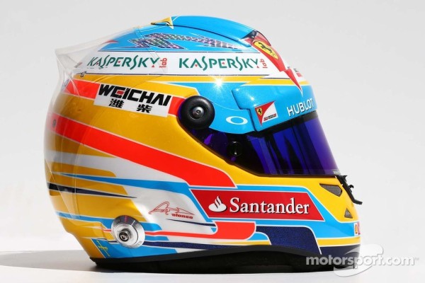 フェルナンド・アロンソ（フェラーリ）： F1ヘルメットとレーシング
