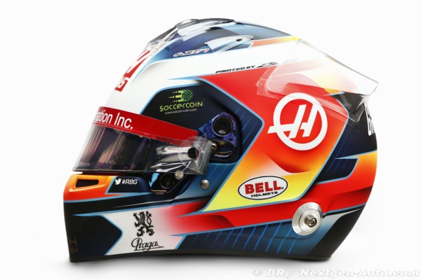 ロマン・グロージャン ヘルメット写真 レーシングスーツ写真：2019年F1 : F1通信