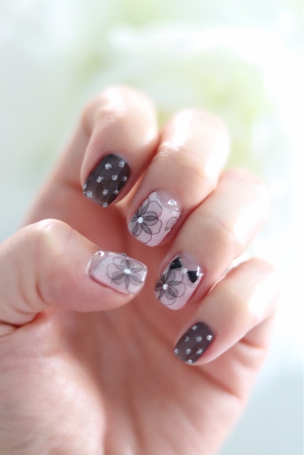 全て簡単 垂らしこみネイル 逆フレンチ キラキラドットネイル パーティーネイル Marriage Life In Arizona アリゾナで国際結婚 Powered By ライブドアブログ