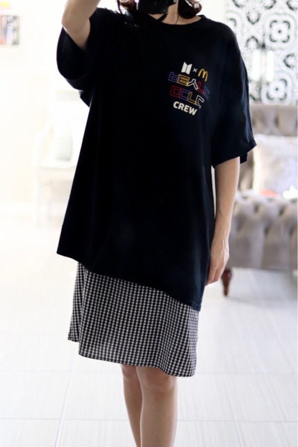 貴重！BTSとマクドナルドのクルーTシャツをいただきました🙏＋