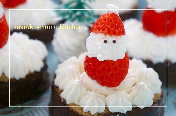 食品サンプルXmasチョコロールケーキ＆シカさんシュークリーム