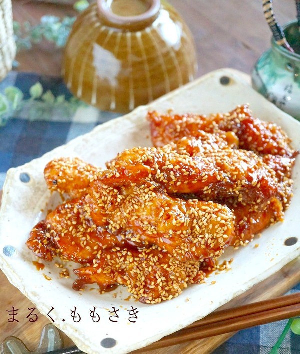 クックパッド殿堂入りレシピ！鶏ムネ肉の甘辛チキンスティック : ～Caf