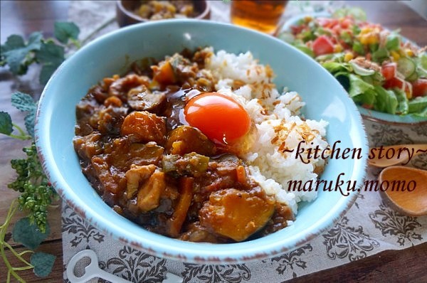 卵が濃厚 おすすめtkg 野菜たっぷりチキンカレー 普通だと思っていたカレーの食べ方 Caf E Fuu Manma かふぇ風まんま Powered By ライブドアブログ