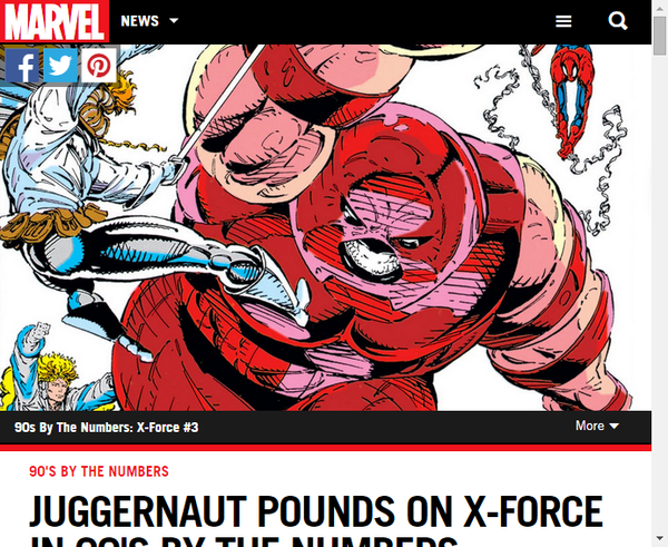 ジャガーノートとx Forceの90年代の戦いを数で振り返る Marvel Info マーベル インフォ