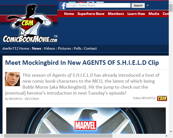 ドラマ エージェント オブ シールド でモッキンバードが登場するクリップ映像 Marvel Info マーベル インフォ