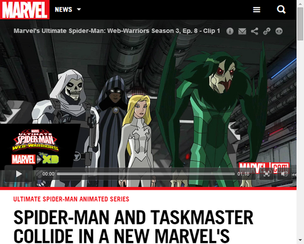 アニメ アルティメット スパイダーマン ウェブ ウォーリアーズ エピソード8のクリップ映像 Marvel Info マーベル インフォ