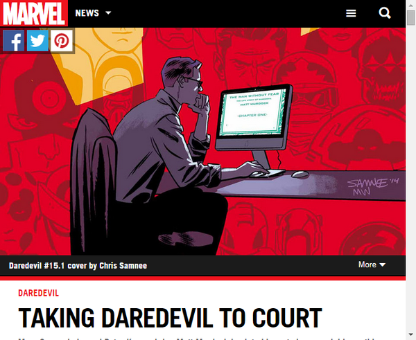 マット マードックの法廷での戦いを描く デアデビル 15 1 に関してグッゲンハイムとクラウゼのインタビュー Marvel Info マーベル インフォ