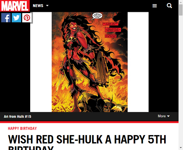 レッドシーハルク誕生5周年の歴史を振り返る Marvel Info マーベル インフォ