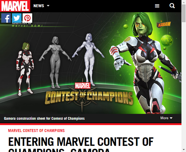 ゲーム マーベル コンテスト オブ チャンピオンズ にガモラが登場 Marvel Info マーベル インフォ