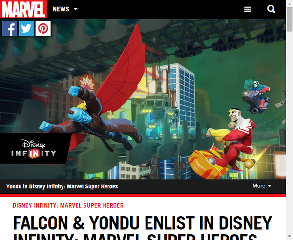 ディズニーインフィニティにヨンドゥとファルコンが登場 Marvel Info マーベル インフォ