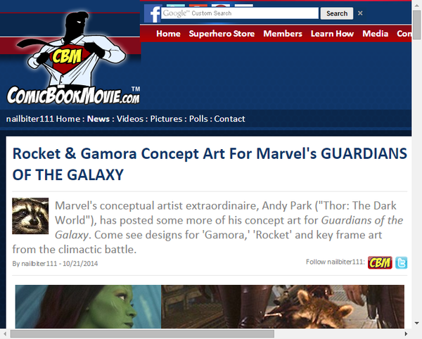 映画 ガーディアンズ オブ ザ ギャラクシー のロケットとガモラもコンセプトアートが公開 Marvel Info マーベル インフォ