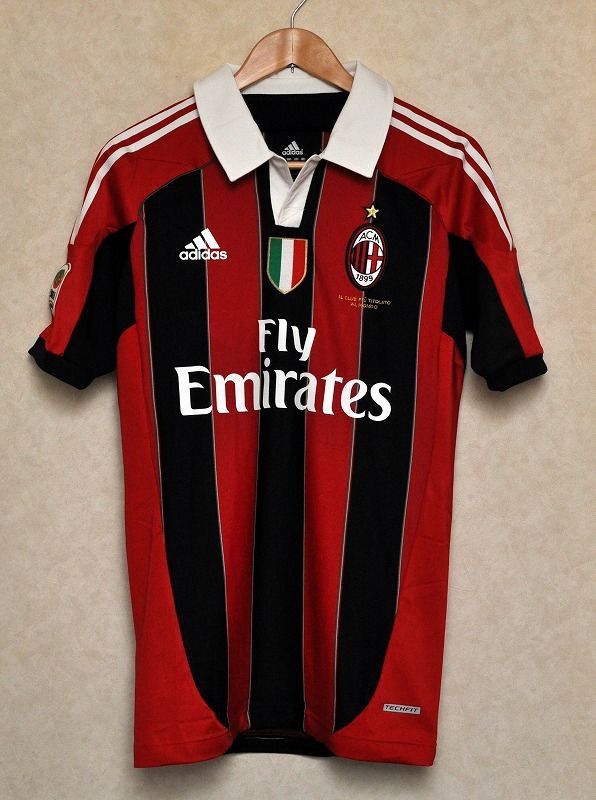 11 12 Serie A 9 Inzaghi Home Shirt Masa Football