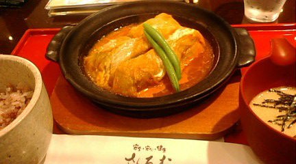 やわらかロールキャベツ定食 イマイチ さんるーむ 大丸福岡天神店 耽溺 マサ青木の美食とクルマ