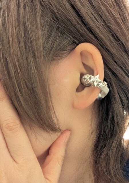Shokz】OpenDots ONEバレンタインキャンペーンの星型アクセサリーつけ