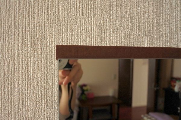 Ikea 壁に貼るミラーに一工夫 30 40代ファッションと暮らしのブログ 専業主婦まさきの一日 Powered By ライブドアブログ