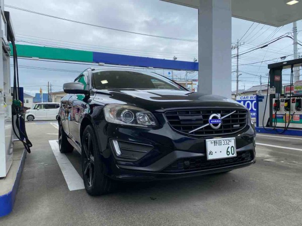 早朝水洗い洗車したボルボｘｃ６０ ボルボの走る街 ときわだいら 2