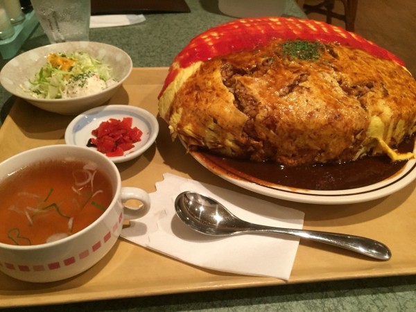 洋食亭寅安 オムライス特盛 大盛り 日和 ましまし日和 美味いもん巡り