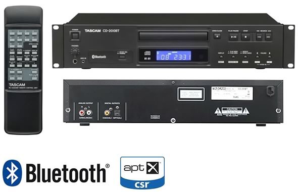 TASCAM（タスカム）から新商品。Bluetooth®レシーバー搭載の業務用CD