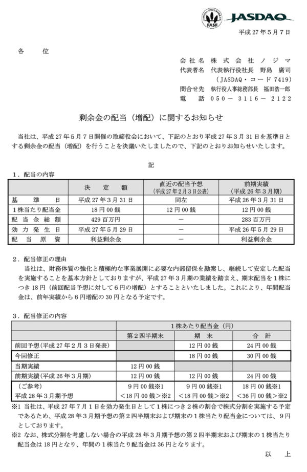 Itx買収でカツカツ借金まみれのノジマ 無理くり増配と素敵な中期経営計画で株価を吊り上げてから借金返済の株券印刷 市況かぶ全力２階建