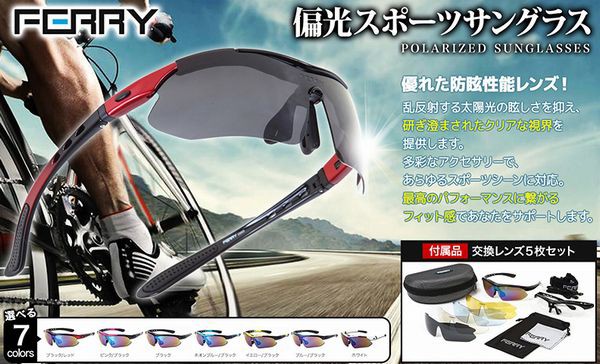 ラン用サングラス買い替え フレーム2セットにレンズ5枚の最強セット Ferryスポーツサングラス M A D もうアタシ ダメ