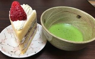 抹茶とショートケーキ 菓子工房 道草 抹茶ッ茶のブログ