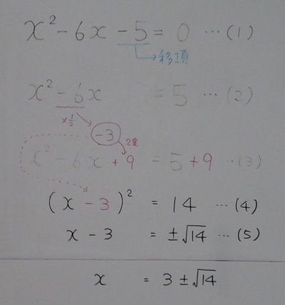2次方程式 平方根の考え方を利用した解法 その２ すうがくラボのブログ