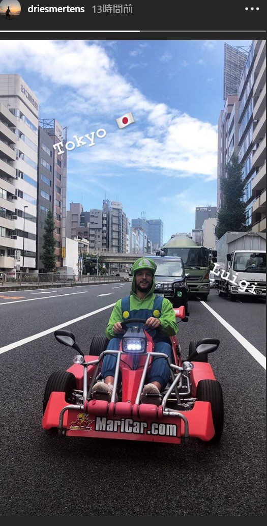 画像 メルテンス 今度は東京でマリオカートを楽しむ サカサカ10 サッカーまとめ速報