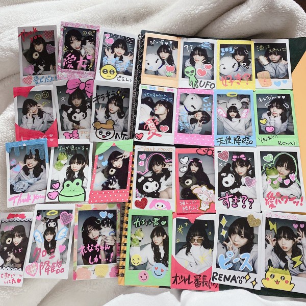 1枚 大江れな 初めてデコチェキ作った ナニコレ大変 えりゅしおんアイドル速報