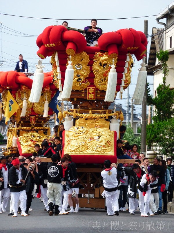 2016年10月9日 中出太鼓台 : 『森と櫻と祭り散策』