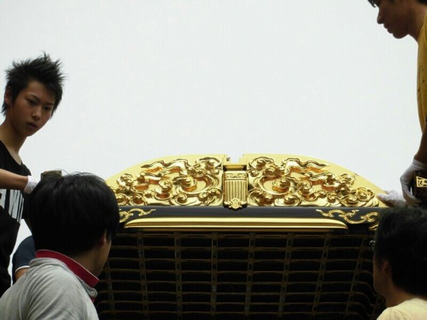 清須市西枇杷島町 橋詰町王羲之車、杁西町頼光車空木立ち : 神社
