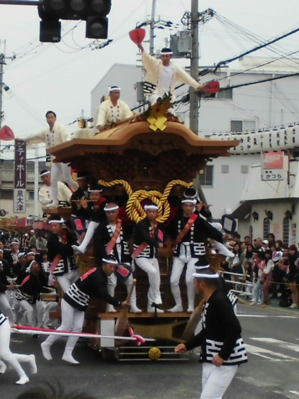 泉大津市 十二町連合だんじり祭り② : 神社前2F特設祭事場 泉大津市 十二町連合だんじり祭り② : 神社前2F特設祭事場