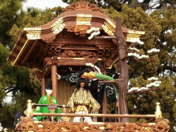 23 半田市 乙川浅井山宮本車 上山からくり人形新調披露入魂式③ : 神社