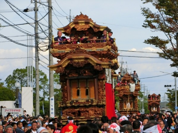 17 半田市 第八回はんだ山車まつり（2日目⑨） : 神社前2F特設祭事場