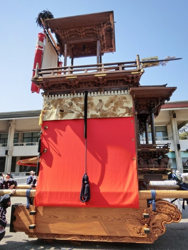 山車紹介【半田市 上半田 南組 福神車①】 : 神社前2F特設祭事場