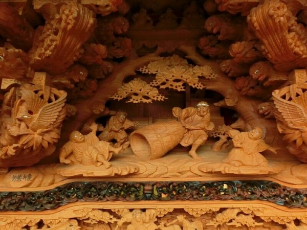 【木彫　力神】金剛力士　社寺彫刻　だんじり　宮彫　魔除け　祭り屋台　祭礼　北斎 木彫 力神】金剛力士 社寺彫刻 だんじり 宮彫 魔除け 祭り屋台 祭礼 北斎