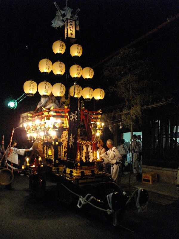 祭車紹介【桑名市 長島三町 長島町長島下町①】 : 神社前2F特設